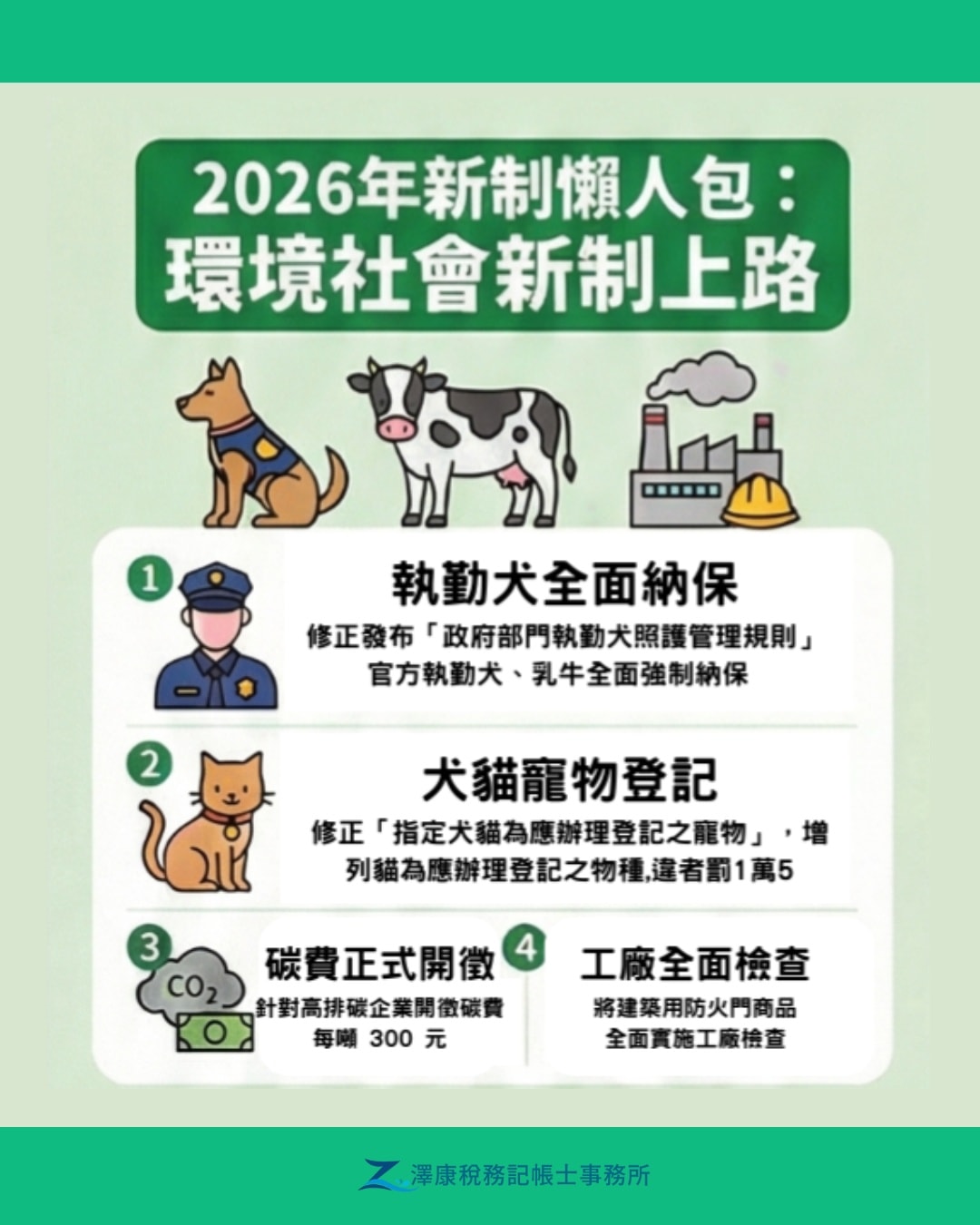 2026新制：貨物稅、囤房稅2.0、汽機車汰舊
